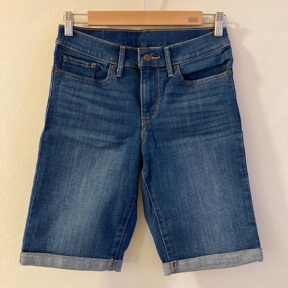 LEVI'S Bermuda Shorts Dark Wash Size 27 - Picture 2 of 14